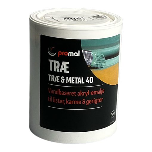 Træ og metalmaling glans 40 1 liter